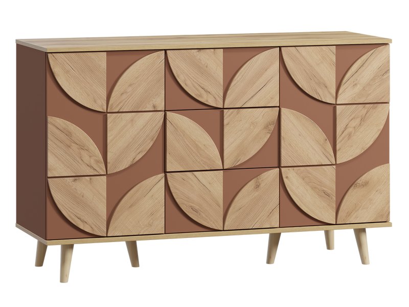 Тумба Модерн 140x88 Терракотовый