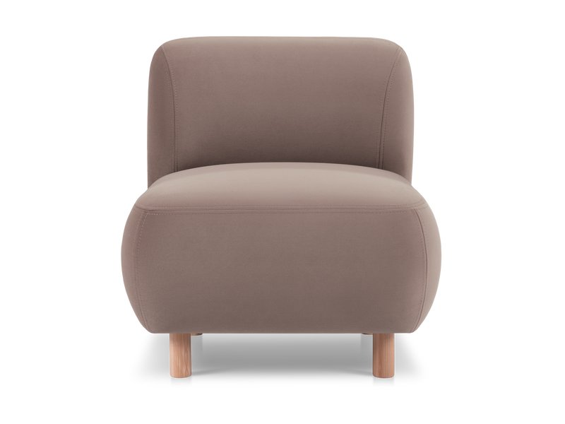 Кресло Пайпел Велюр Кофейный