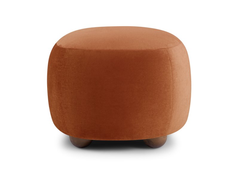 Пуф Тут Рядом Дом Велюр Терракотовый