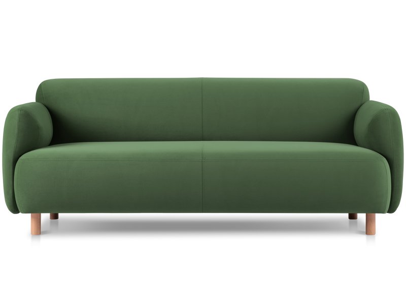 Диван прямой Пайпел-3 Велюр Оливковый