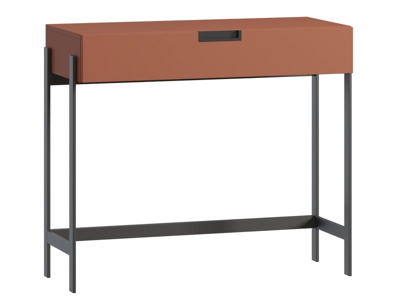 Консоль Лигес 93x40 Терракотовый/Черный