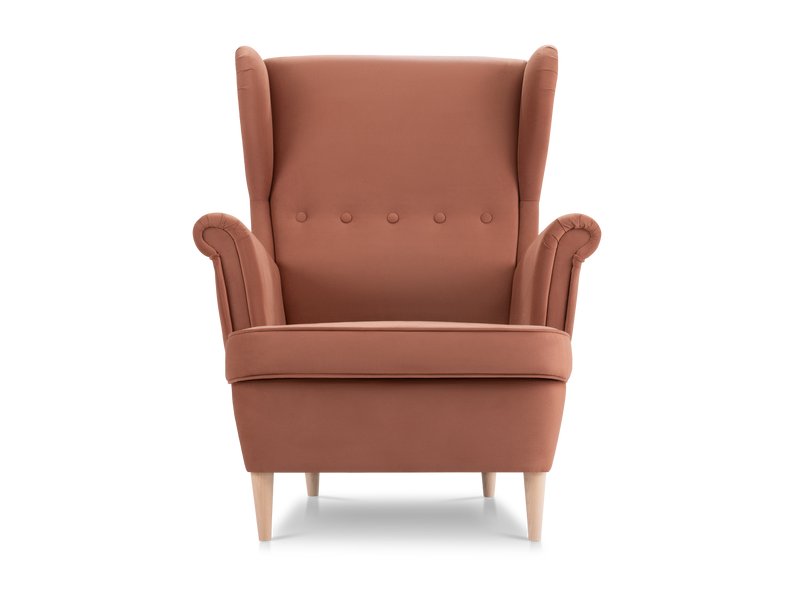 Кресло Дженкс Велюр Терракотовый