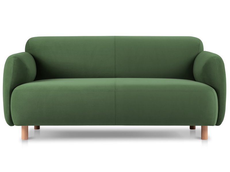 Диван прямой Пайпел Велюр Оливковый