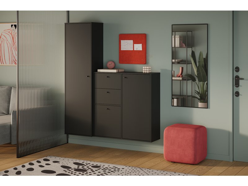 Модульная прихожая Сайрис 1 Черный