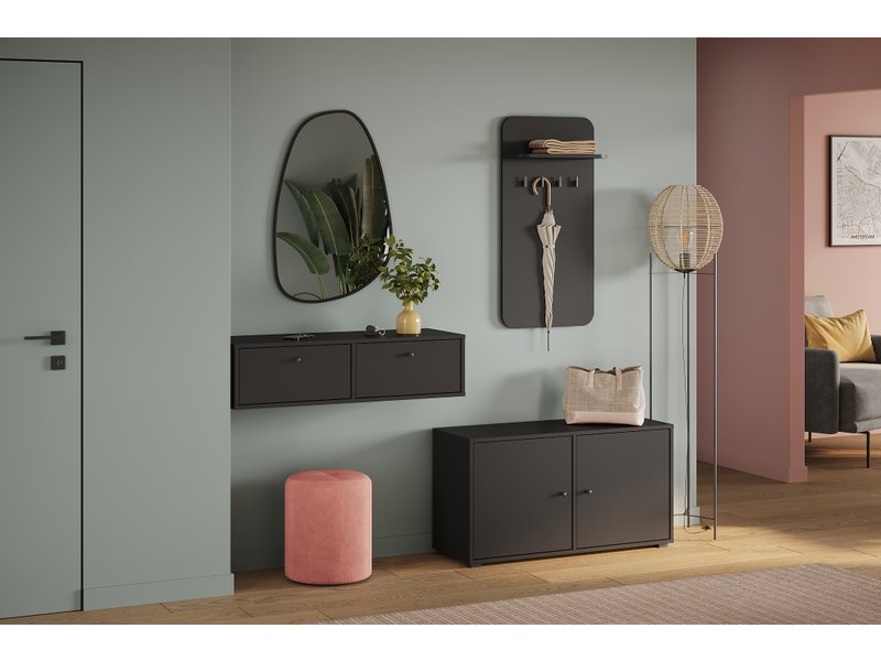 Модульная прихожая Сайрис 2 Черный