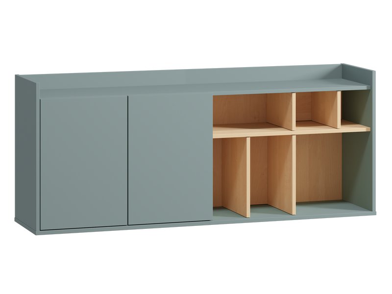 Тумба Воямполь 150x64 Береза/Серо-зеленый