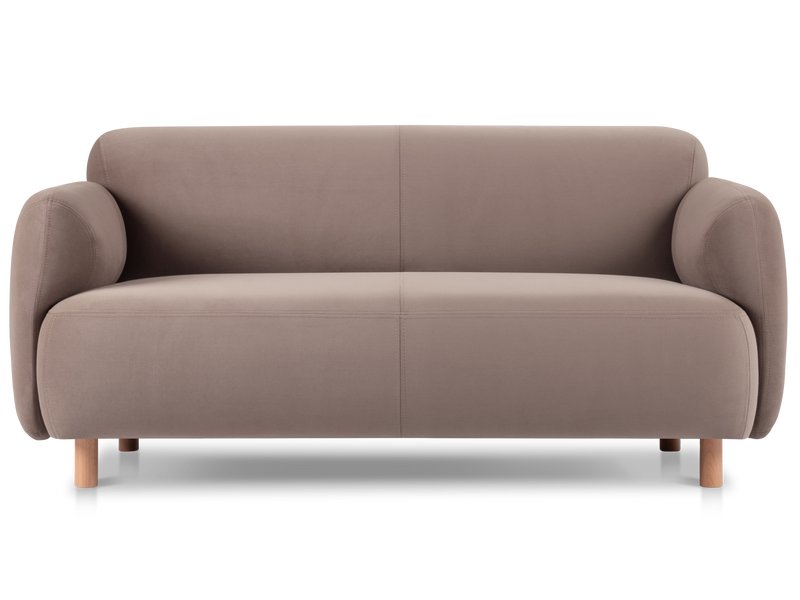 Диван прямой Пайпел Велюр Кофейный